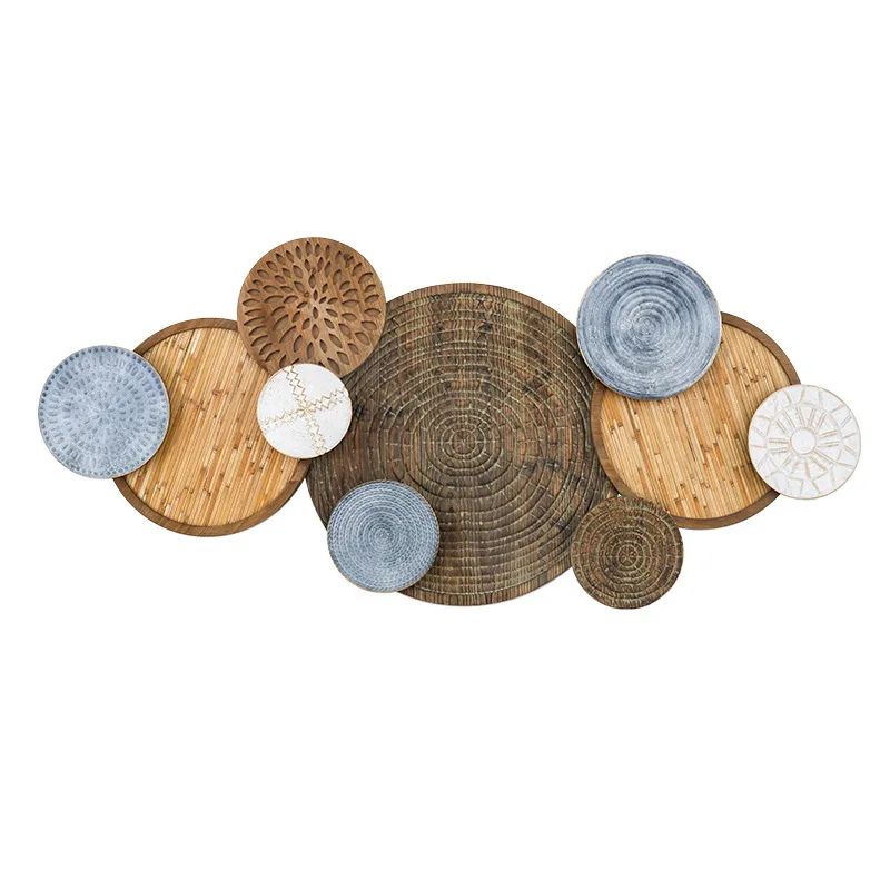Wabi Sabi Wind Living Room Sofa Background Wall Dining Room Wall Pendant