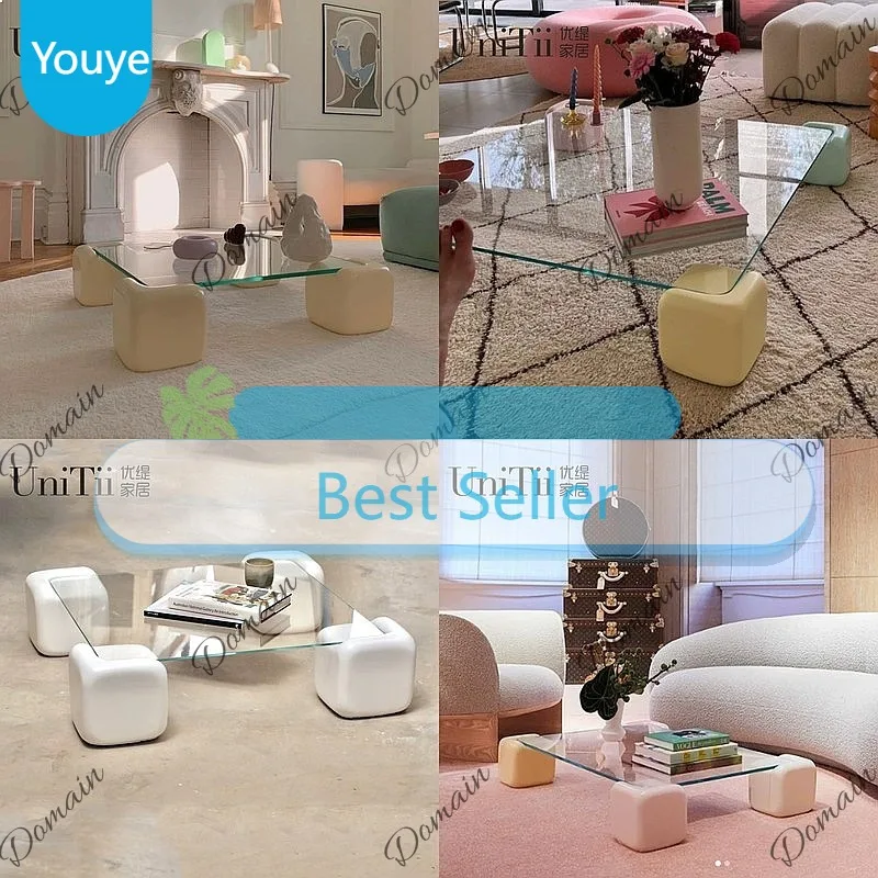 Y Nordic Square Candy Coffee Table B & B Living Room Sugar Coffee Table Coffee Table Fiberglass