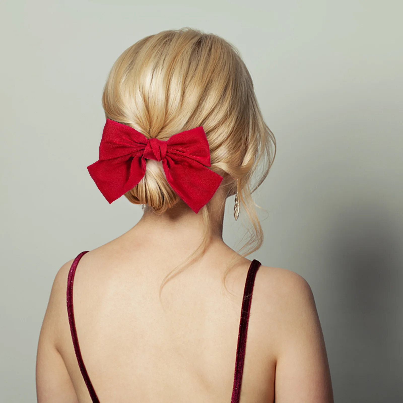 

2Pcs Bow Hair Clip Bowknot Hairpin for Party Decoration Elegant Women Hair Accessories Big Bow Barrette Stylish Gift