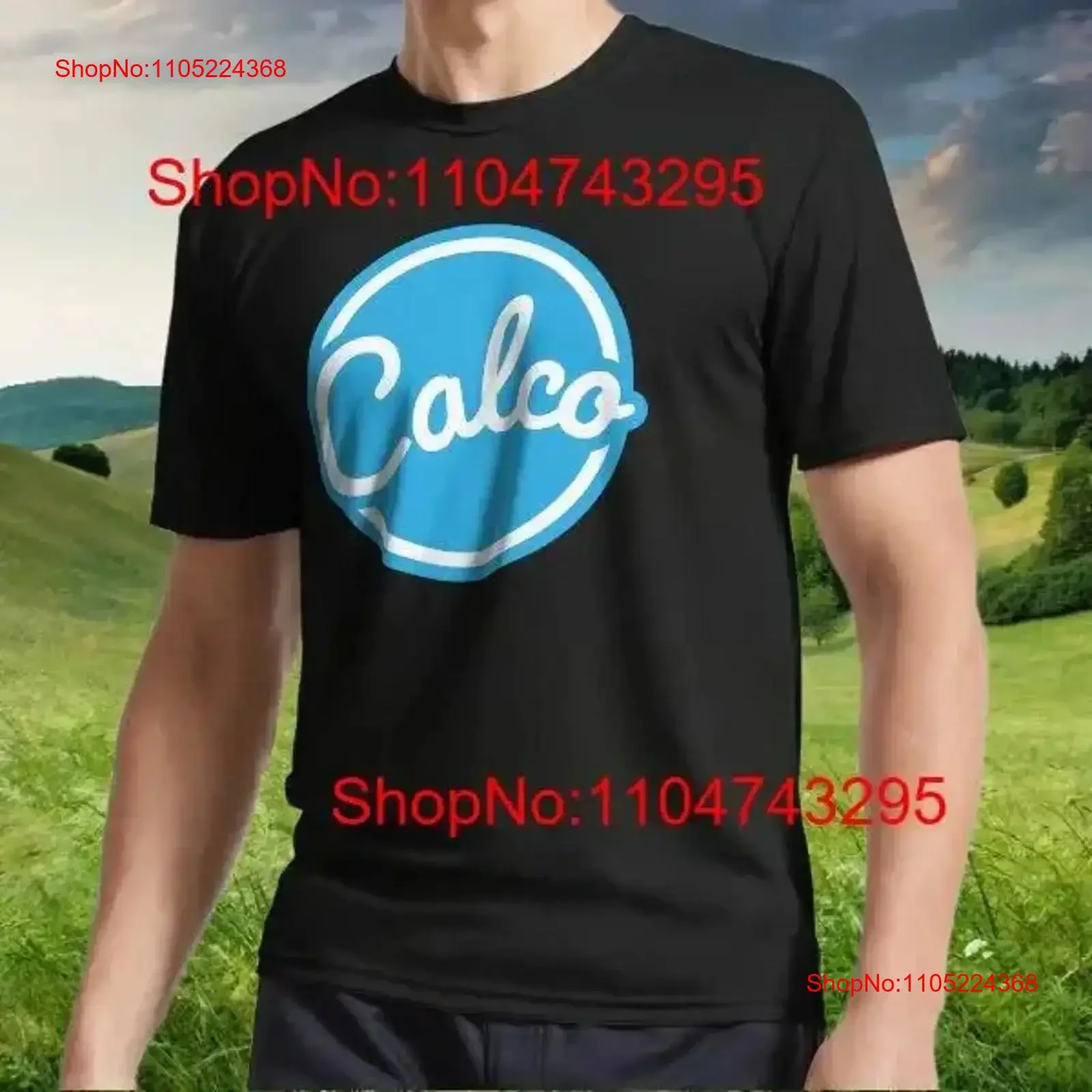 Camiseta activa con Logo de Calco, divertida camiseta americana S a 5XL, vintage, lavada, moda, ropa de calle elegante, gráfico, versátil, suave, vintage