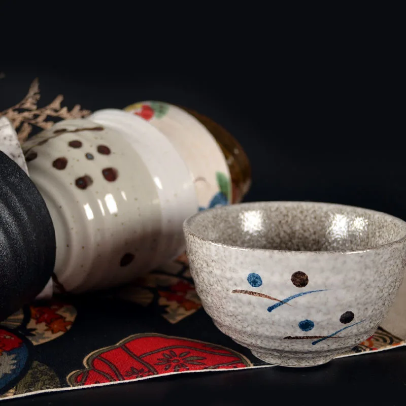 good quality Japanese matcha bowl, ceramic matcha tea set, 300ml exprot peony flower bowl