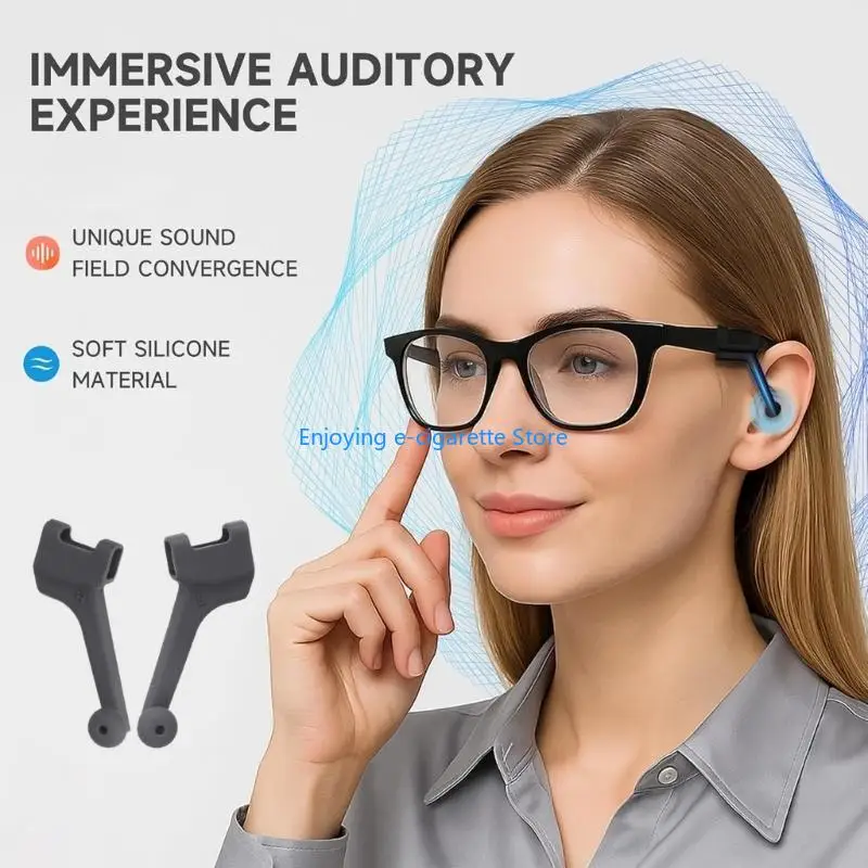 Pack of 1 Pair Advanced Sound Enhancer for Intelligent Glasses Featuring Sound Field Optimization and Long Wearing Comfort Y4QF