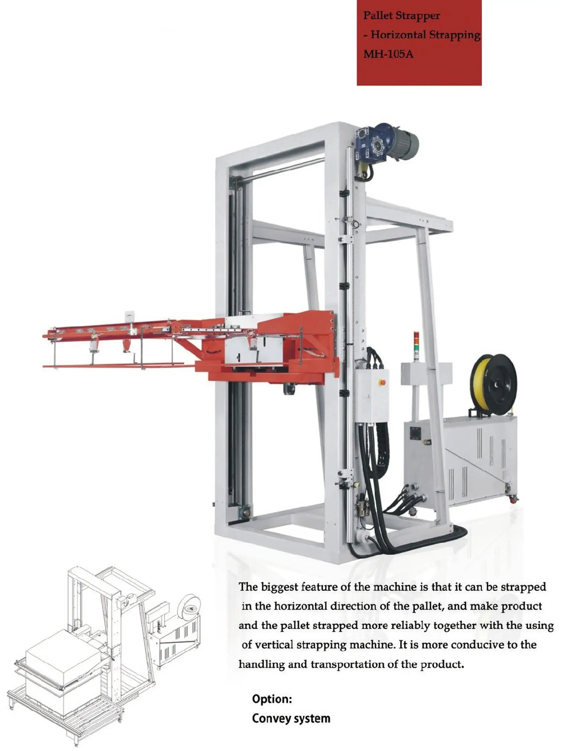 Fully Automatic Horizontal Pallet Strapping Machine