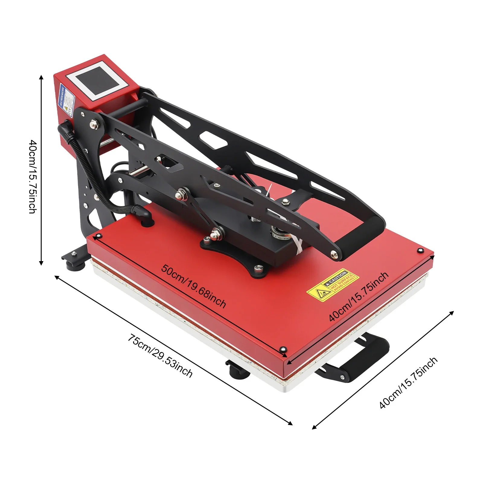 Prasa termotransferowa 40*50cm z regulacją ciśnienia, ekran dotykowy LCD, do koszulek.