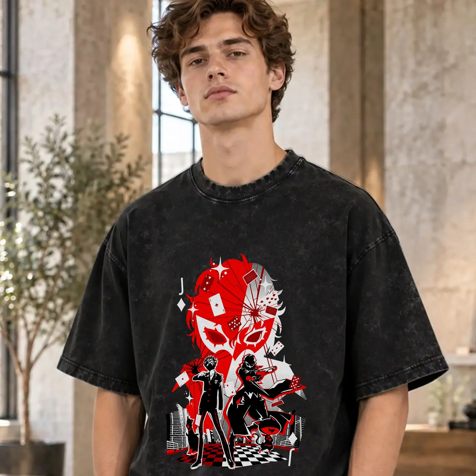 Personas   T Shirt for Men 100% Cotton Humorous T-Shirt Crewneck  Tee Shirt Short Sleeve Clothes Gift Idea
