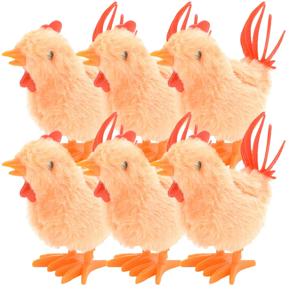 

6Pcs Wind Up Chick Clockwork Jumping Kids Party Favors Gifts Walking Jumping Chicks Wind Up Toys Chick Toy Chicken Toys for Kids