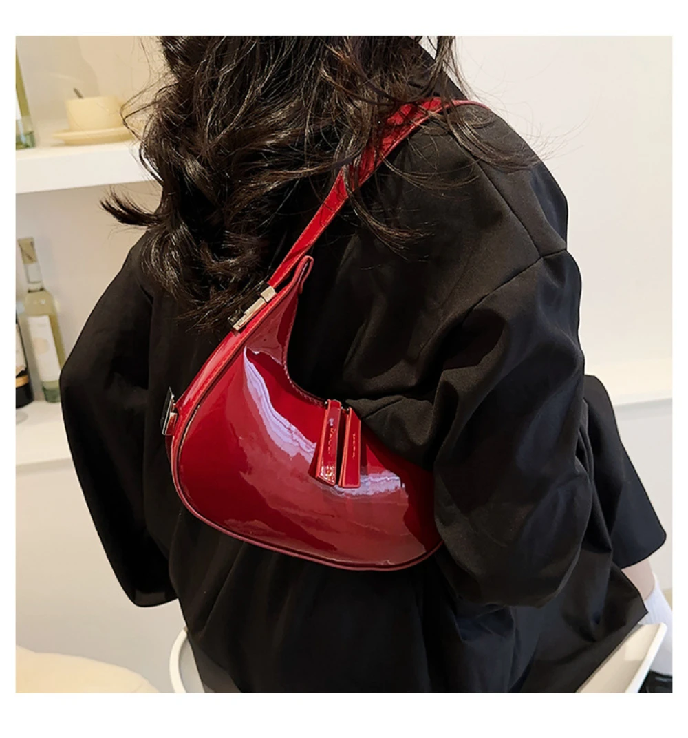 Fashion Premium Texture Niche Popular Versatile Armpit Bag Women's Light Luxury Stylish Simple Solid Color Shoulder Bag