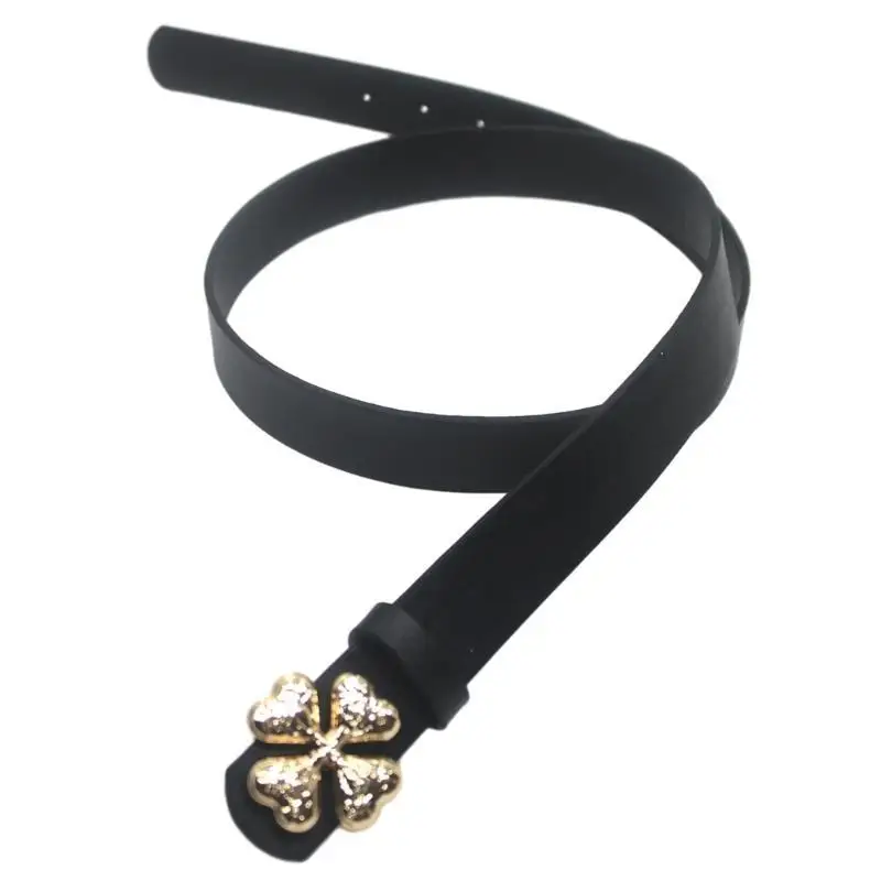 39BB بو الجلود حزام للرجال الإناث حزام الجينز السيدات خمر حزام حزام الإناث #4