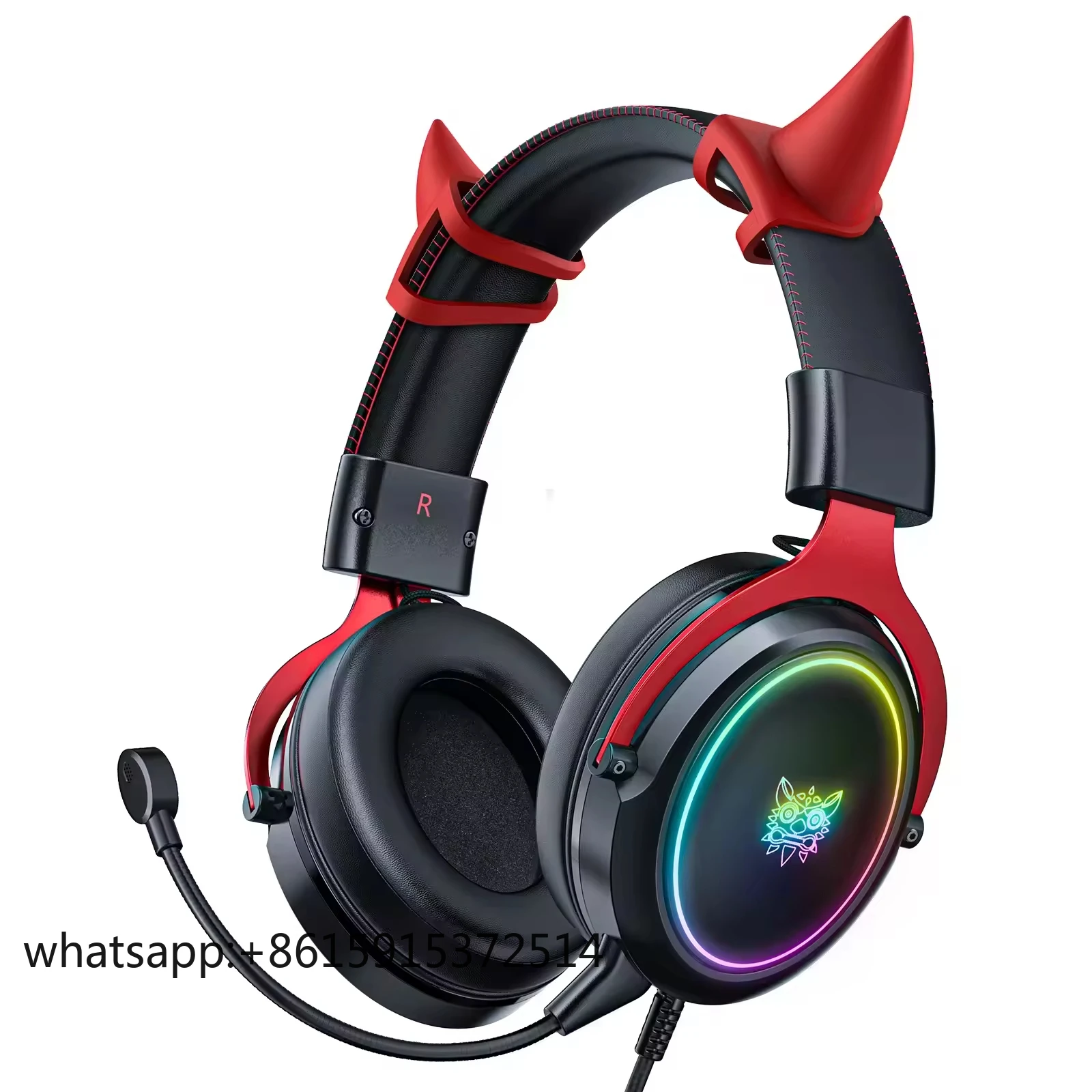 TLCRETE 2025 Onikuma Новые игровые наушники X10 Cool RGB со светодиодной подсветкой, гарнитуры с металлической сеткой, бестселлер