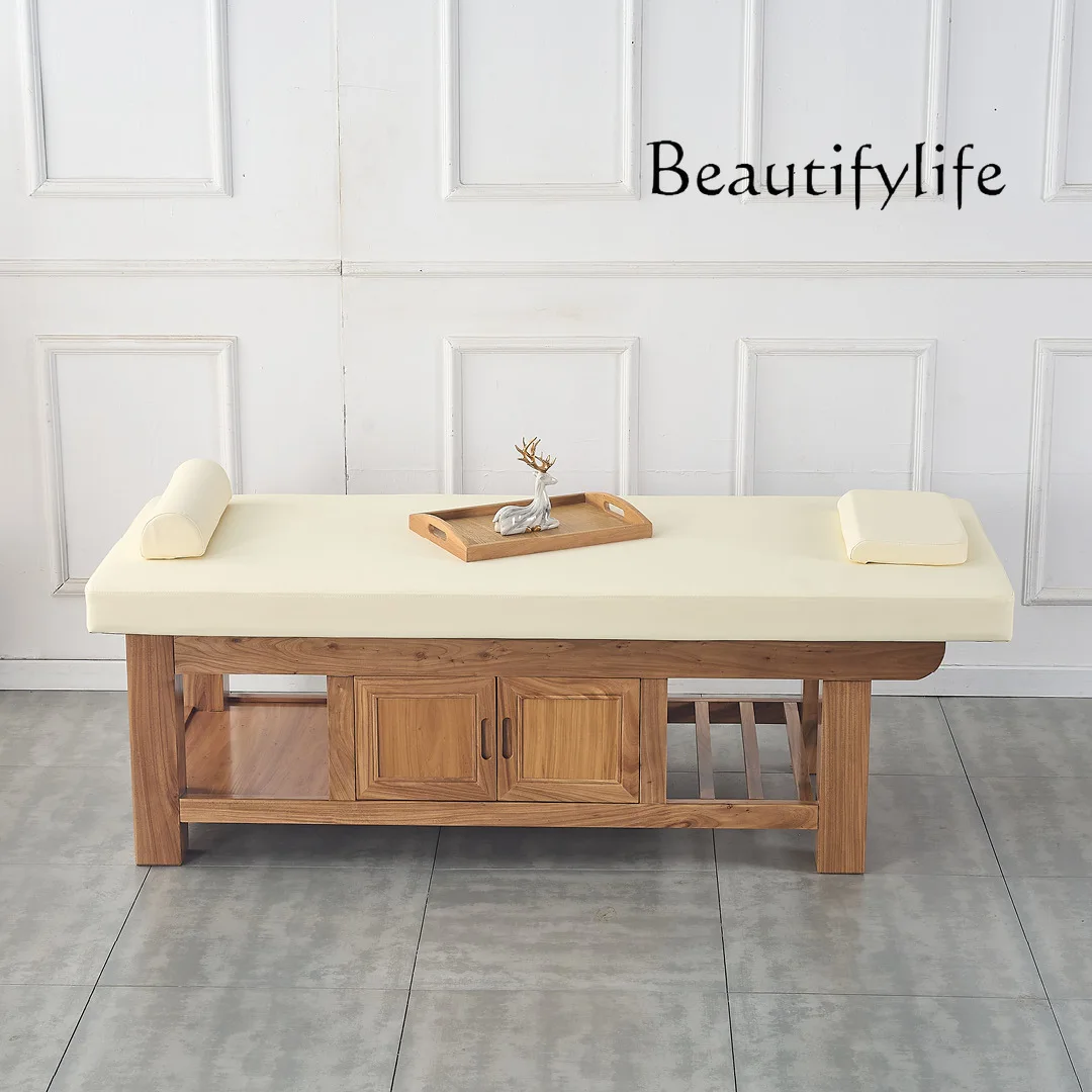 

Beijing solid wood, massage, massage bed, beauty bed. Massage Thai SPA bed.