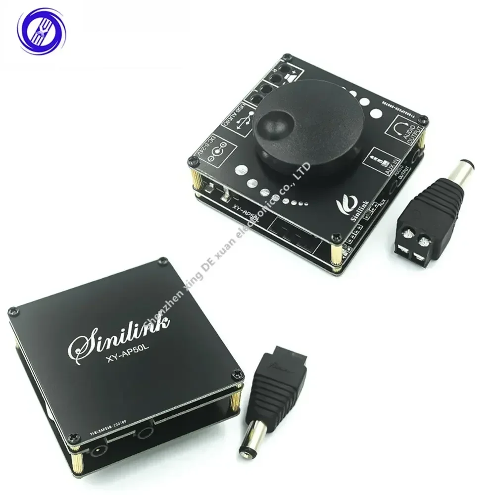 for-stlink 40W/50WStereo ForBluetooth5.0 Power AmplifierBoard WIFI Mobile Control APP12V/24V High Power Digital Amplifier Module