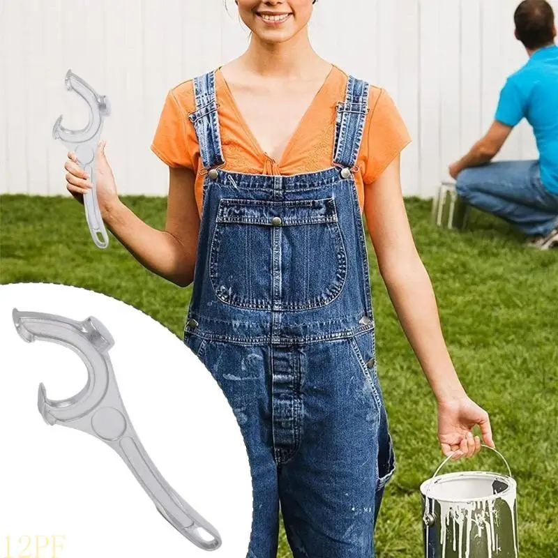 12PF Long Handle Aluminum Bucket Can Opener Lid Remover Tool for Efficient Use in Multiple Scenario Industrial Applications