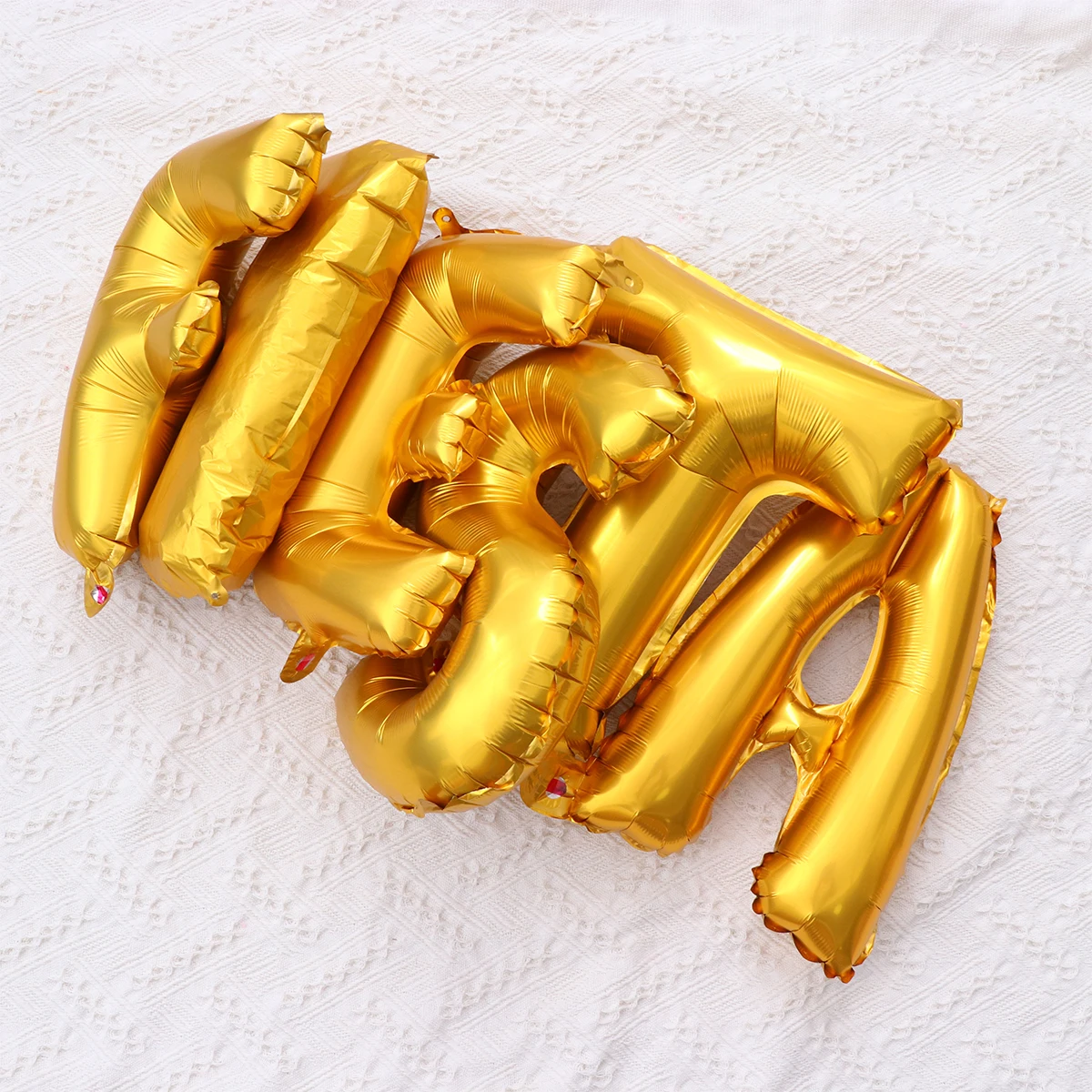 

1Set Golden Balloon Decor Creative Stylish Party Supplies Letter Aluminum Foil Balloons Festival Decoration Photo Props