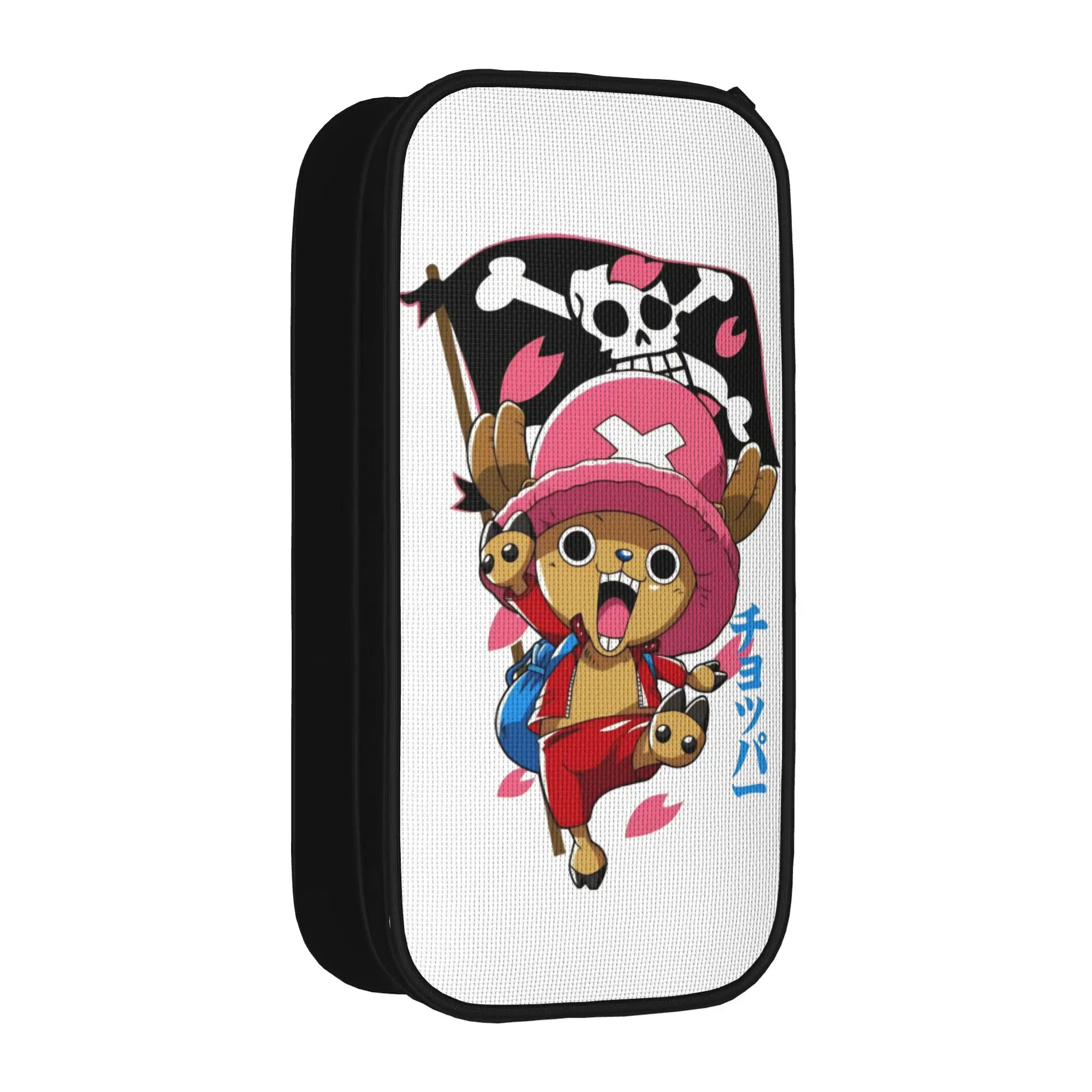 

Cute One Piece Tony Tony Chopper Jolly Roger Pencil Cases Pencil Pouch Pen Holder for Student Bags Office Gifts Stationery