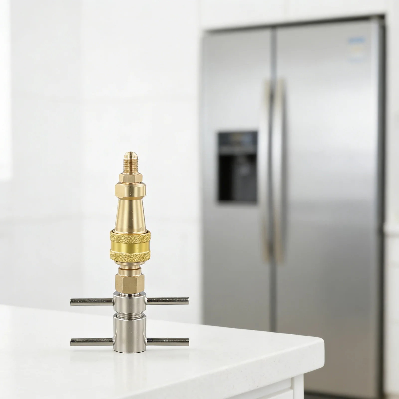 Brass Refrigerator Quick Coupling 1/4 Inch Washer For Air Conditioner Split System Cooling Heating Repair Tool HVAC Connection