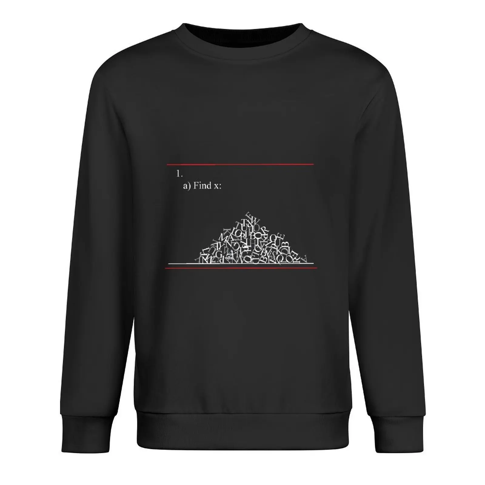 

Math problem Pullover men clothing fashion men men's clothes blouse autumn sweatshirt