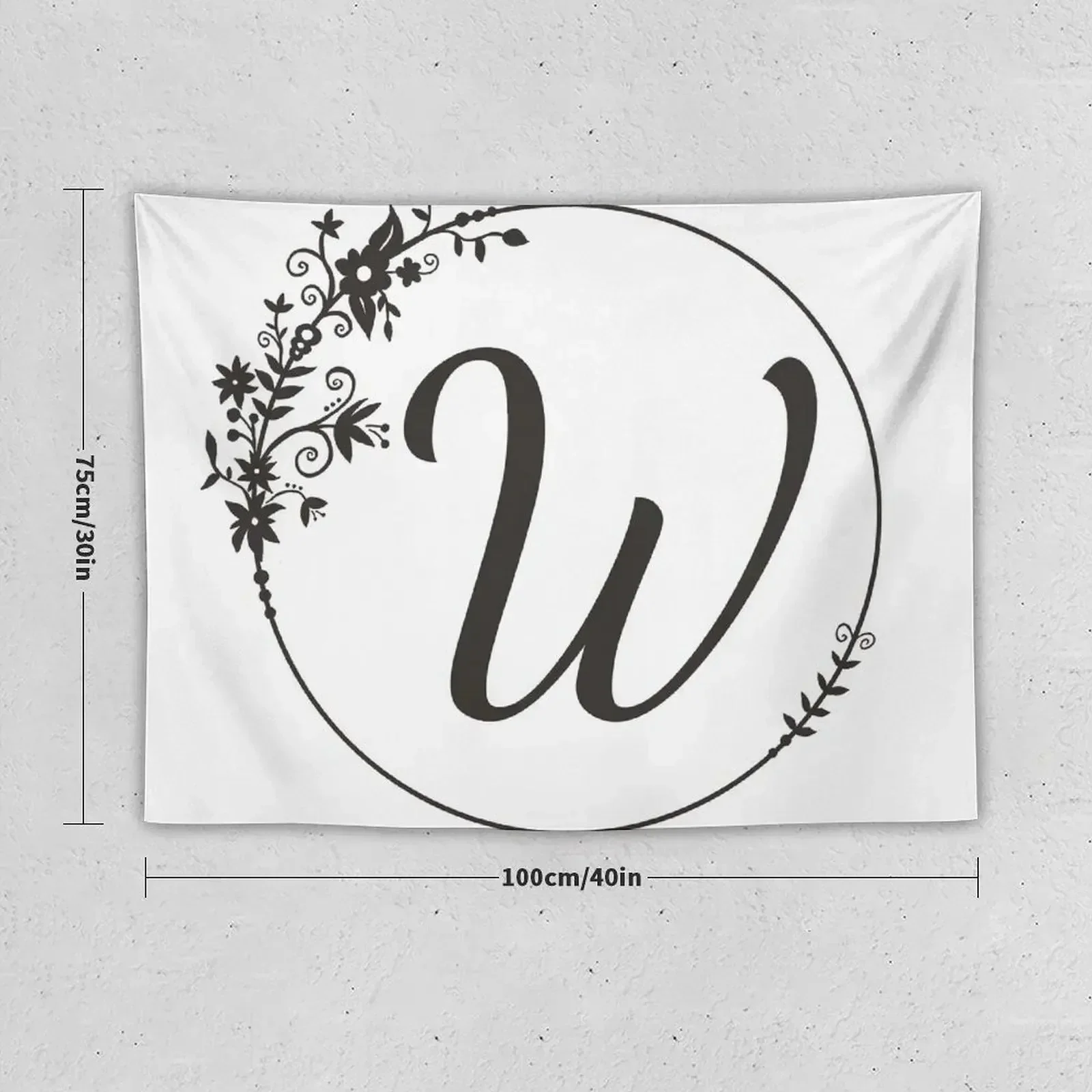 Initial Letter W Tapestry House Decoration Wallpaper Room Decor Korean Style Room Decoration Korean Style Tapestry