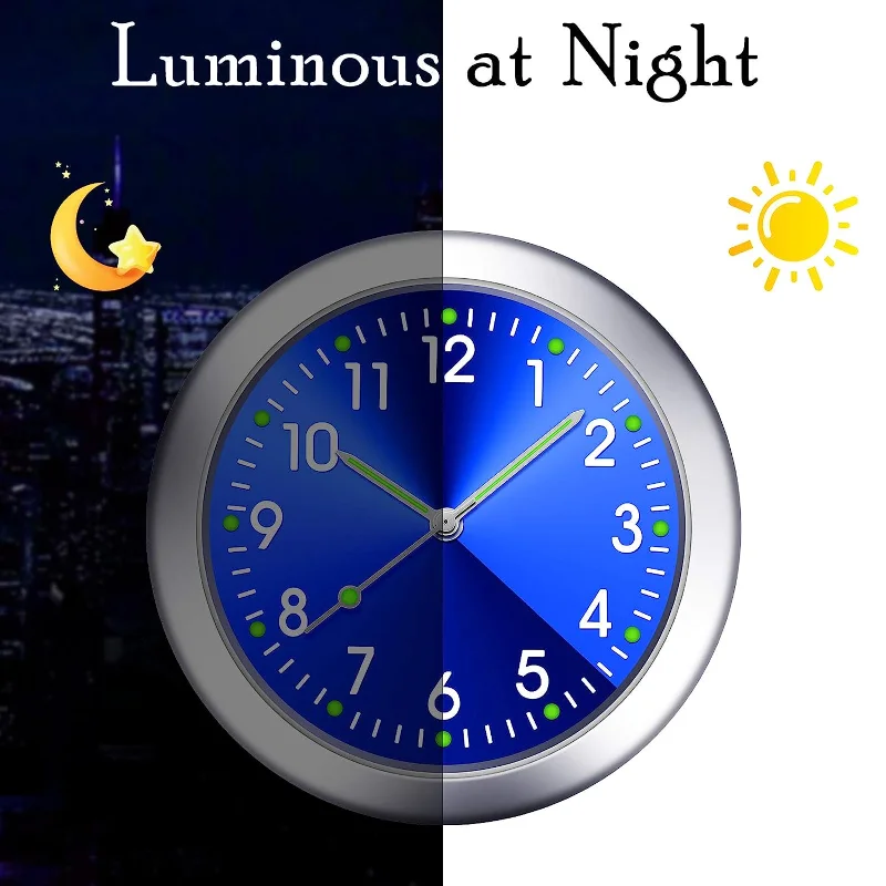 2023Mini Watch Car Watch Quartz Clock Electronic Clock Waterproof Bicycle Motorcycle Watch Auto Car Clock Dashboard Clock In Car