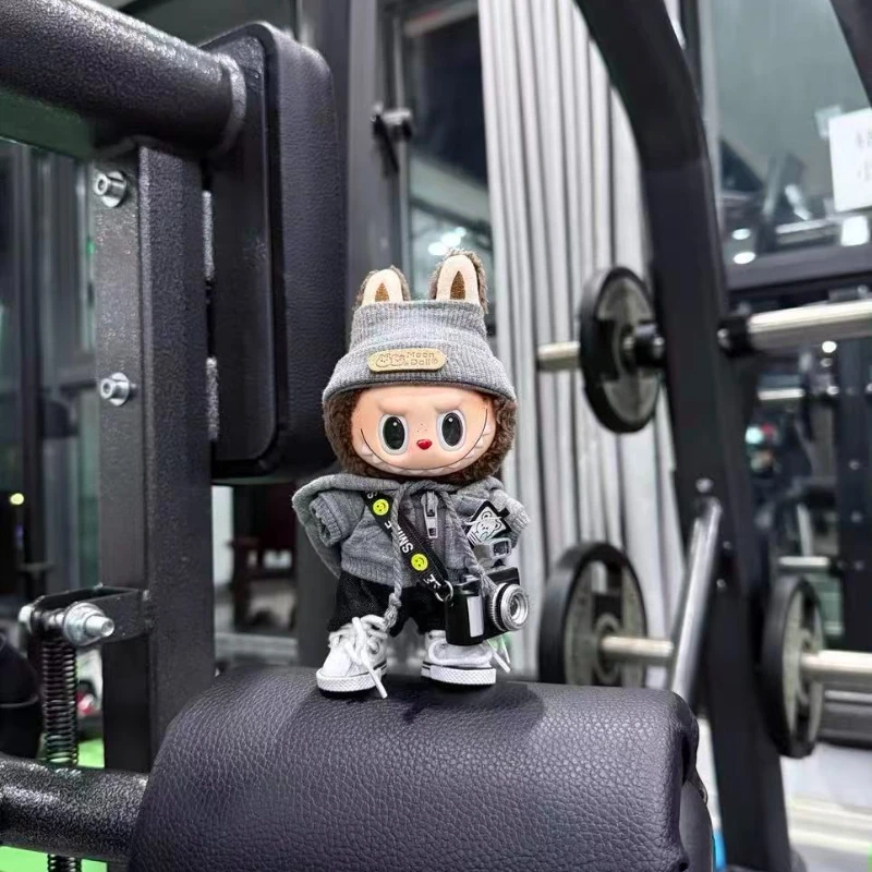 

Одежда для кукол Labubu Academy Cool Shadow, комплект униформы 17 см, плюшевая кукла, аксессуары для одежды, Labubu I II, кукла-идол, сидячая вечеринка