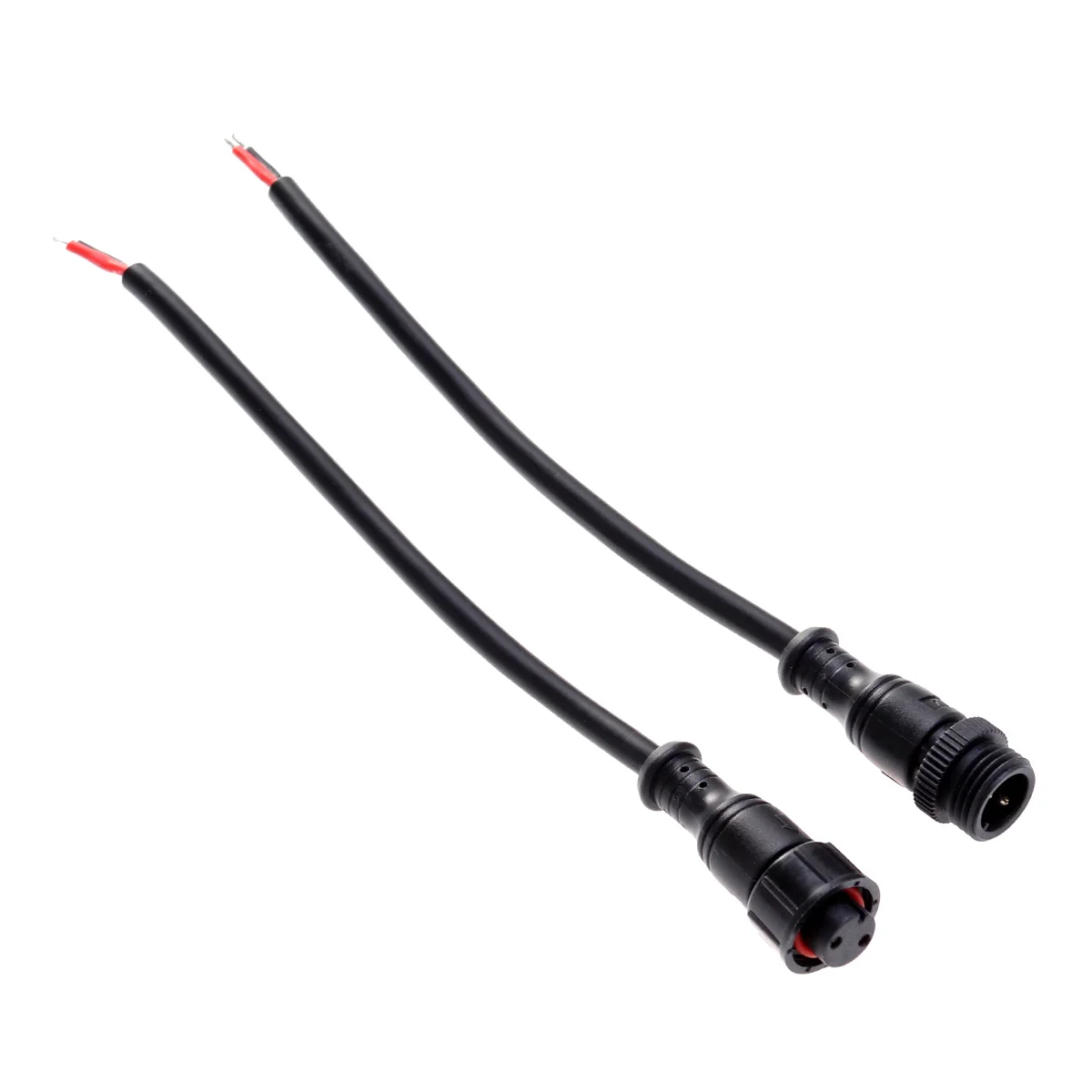 

2PCS/Set M15 Waterproof Plug Supply Connector Wiring Cable Solar Panel Waterproof Plug Wire Connector With US Plug
