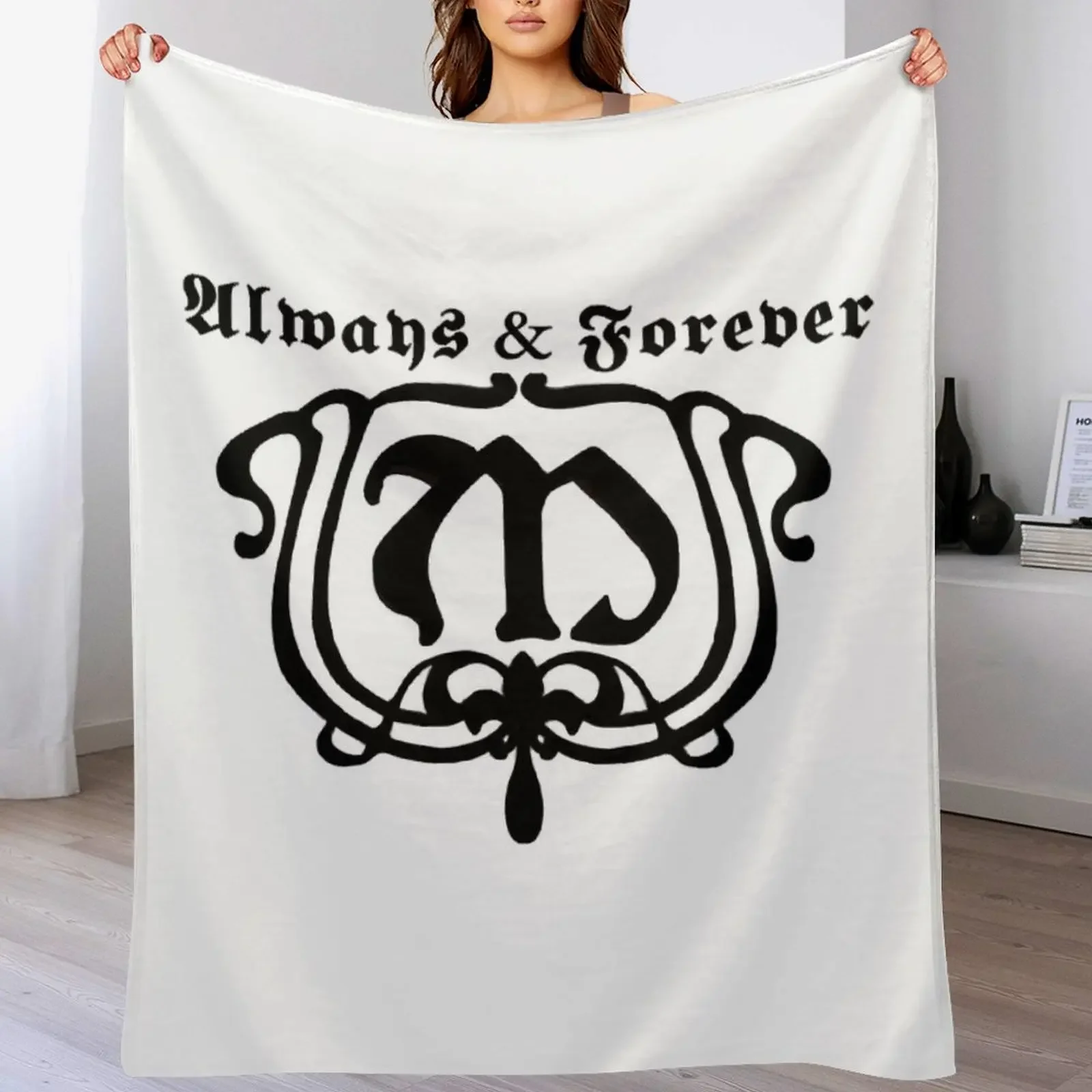 

Always and Forever Throw Blanket Cozy Napping Blanket Gift for Mom Dad