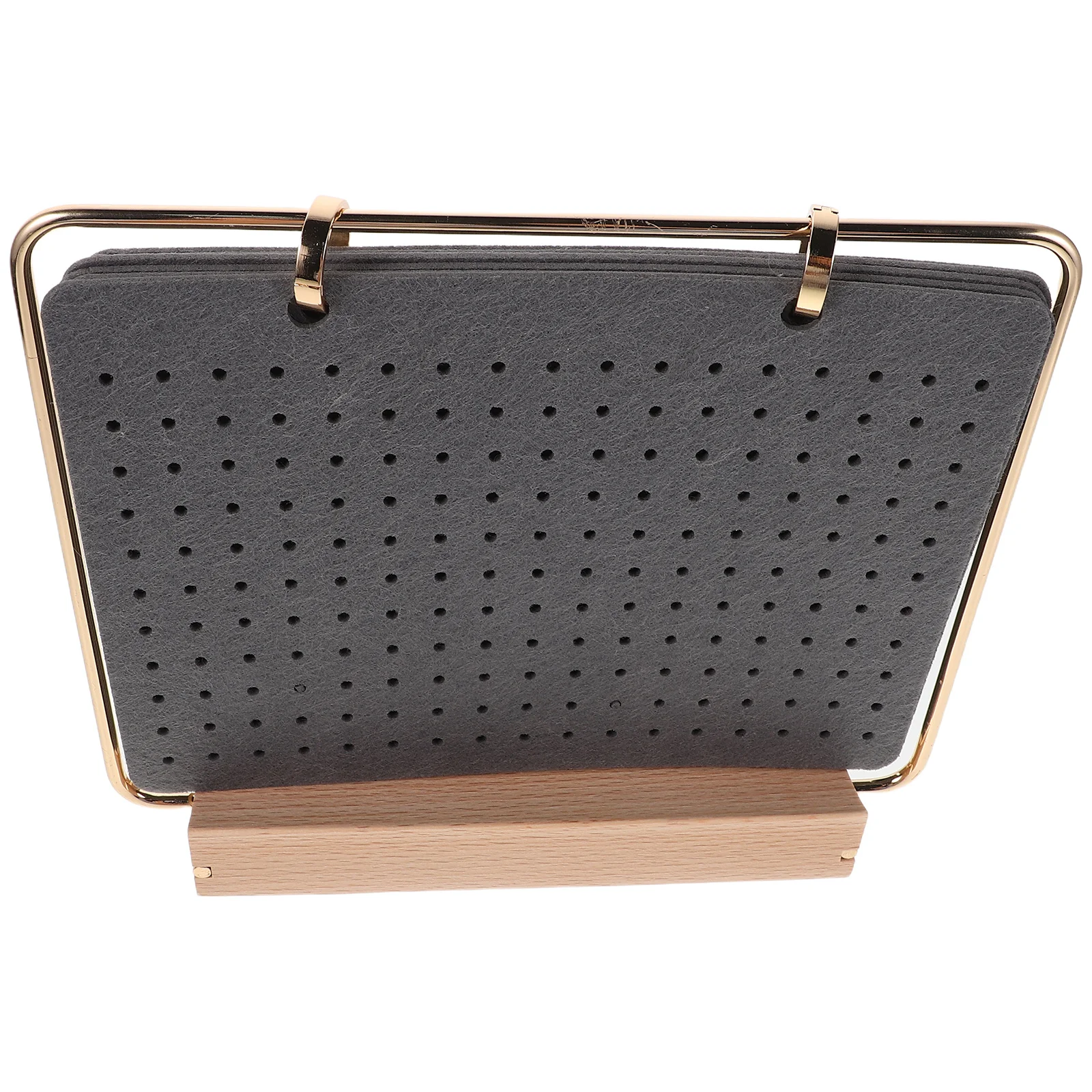 

6 Pages Felt Enamel Pin Organizer Jewelry Display Holder Brooch Storage Stand Wood Base Pin Collection Calendar for Badge