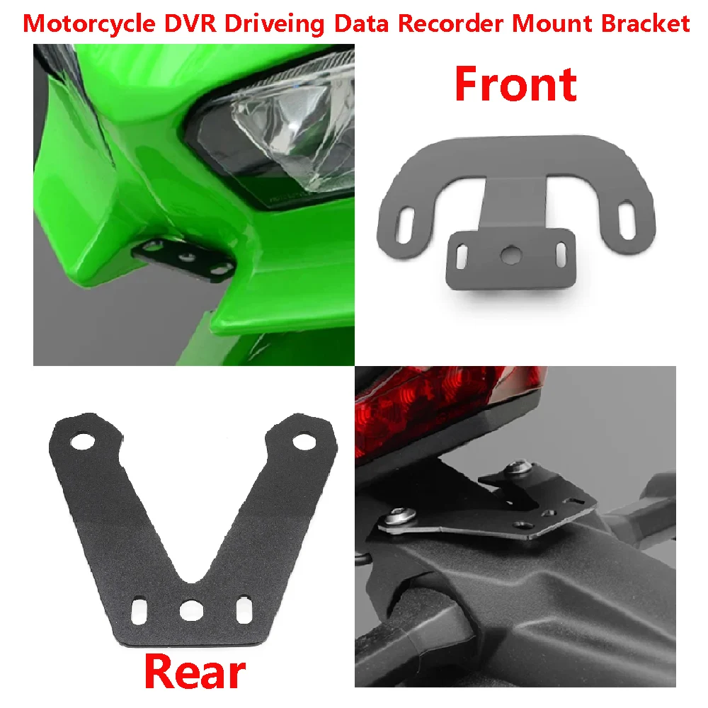 

Fits for Kawasaki Ninja 500 SE ABS KRT Ninja400 2024 2025 Motorcycle Front & Rear DVR Driving Data Recorder Holder Mount Bracket