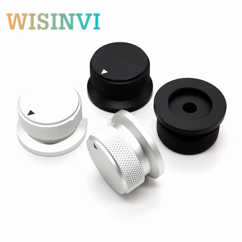 34×20/38x20 straw hat type all-aluminum sandblasting knob Instrument Instrument knob cap power amplifier volume adjustment cap