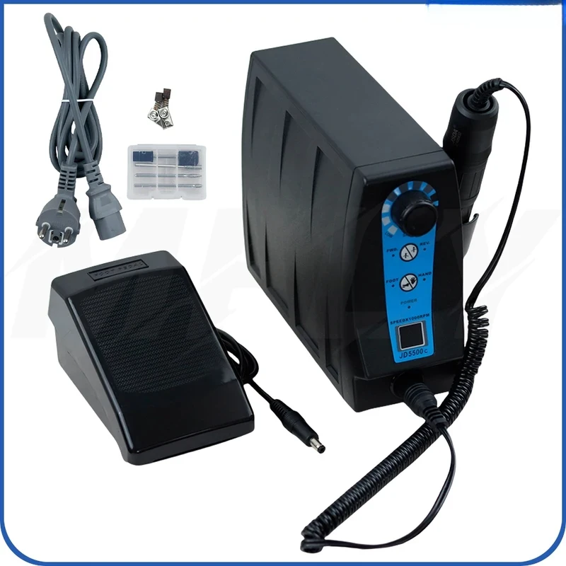 JD-5500C 120 Watt Máquina de Fresagem de Unhas de Alta Potência para Pedicure e Manicure, Ferramenta Elétrica Manual para Joias