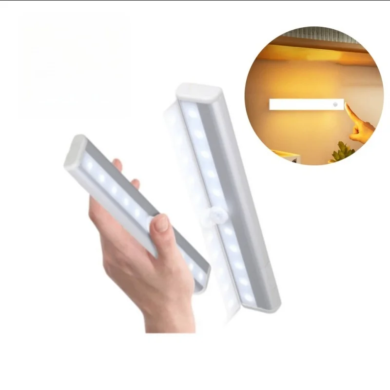 Motion Sensor Night Lights Wireless LED Lamp USB Rechargeable Magnetic For Wardrobe Room Closet Kitchen Aisle lighting Detector