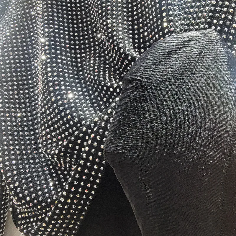 

Heavy-duty Rhinestone Shiny Base Shirt Women Loose Slimming Long Sleeve Top Autumn Winter Fashion Versatile Black T-shirt Women