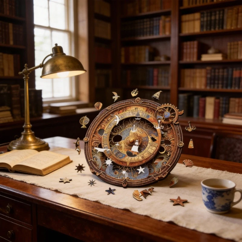 Деревянный пазл на заказ с УФ-печатью, нестандартной формы, плоский, в подарок