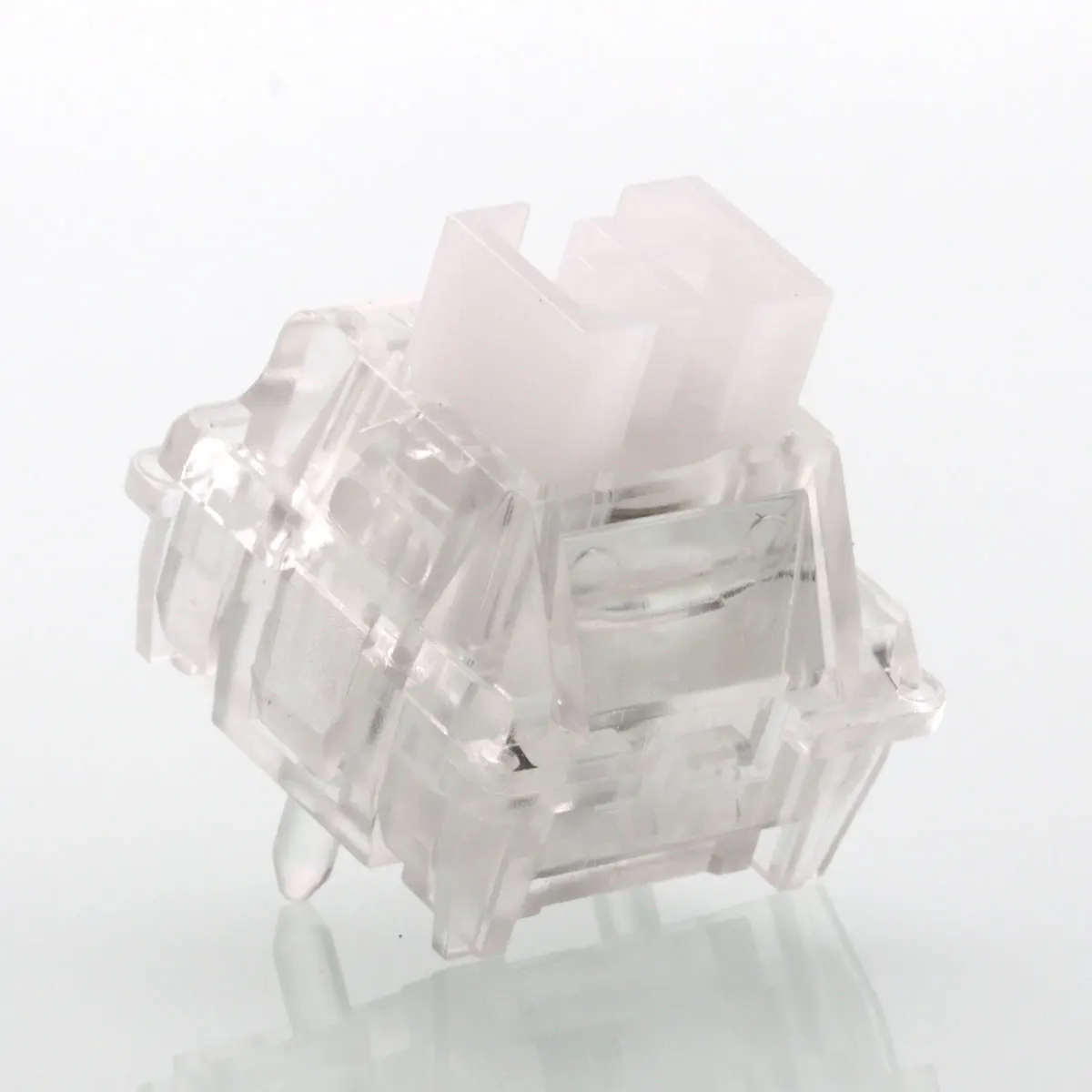 PHYLINA ThunderFlash مفاتيح مغناطيسية بيضاء - لوحات مفاتيح ألعاب RGB خطية مسبقة التشحيم سعة 35 جرامًا، تصميم شفاف مع قانون قابل للتعديل