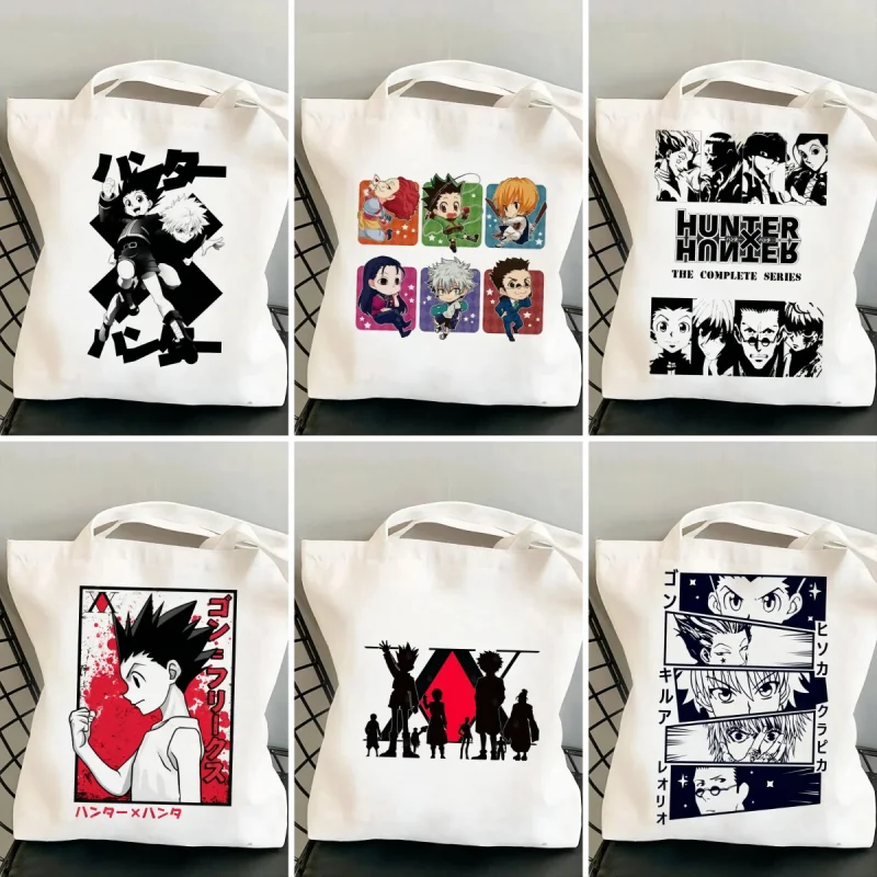 Japanese Animation Shoulder Bags Eco Reusable Shipping Shopper Bags Women Tote Handbag Harajuku Graphic Designer Bag for Ladies