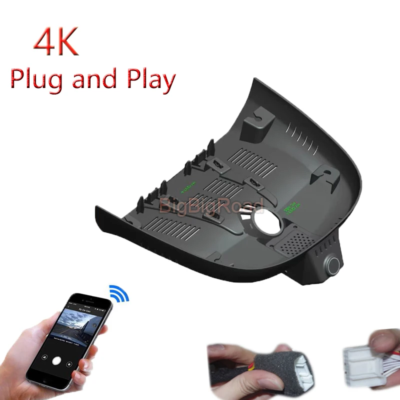 4K Plug And Play For Cadillac CT6 2015-2021 LYRIQ 2022 2023 Car Video Recorder Wifi DVR Dash Camera FHD 2160P