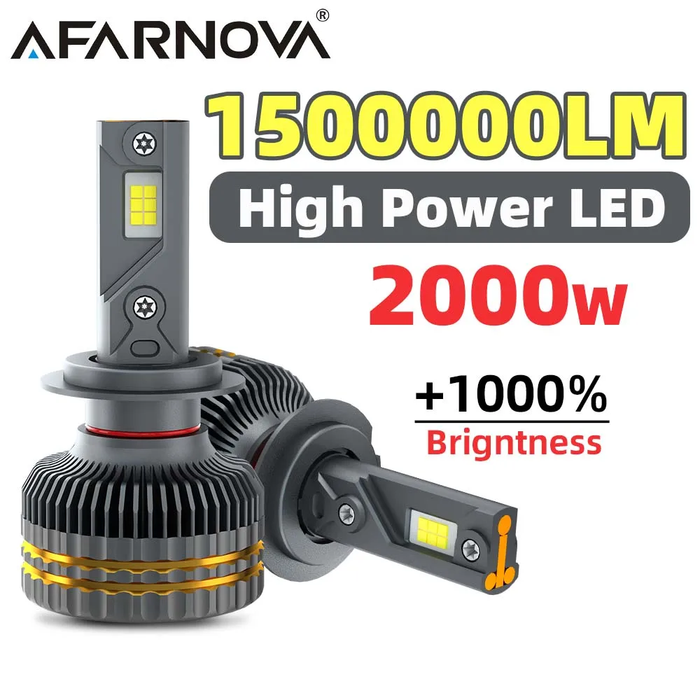 

H7 LED Headlight H1 H3 H11 9005 9006 CSP 4775 Chip Car Bulbs 1500000LM 2000W Hight Low Beam Fog Lamp Spotlight Canbus 12V