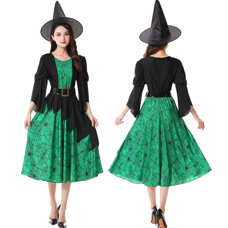 أزياء الهالوين الساحرة للبالغين، ملابس تنكرية للساحرة باللون الأرجواني، ملابس تنكرية للسيدات، ملابس عرقية تقليدية...