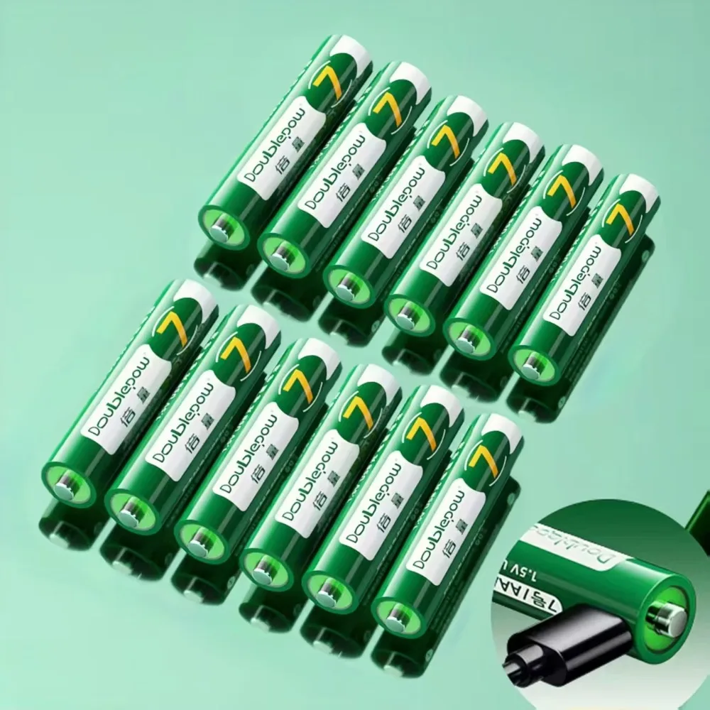 Bateria recarregável aaa de 1.5v, 500mwh, bateria recarregável de lítio usb, chip inteligente, teclado, gamepad, bateria de brinquedo