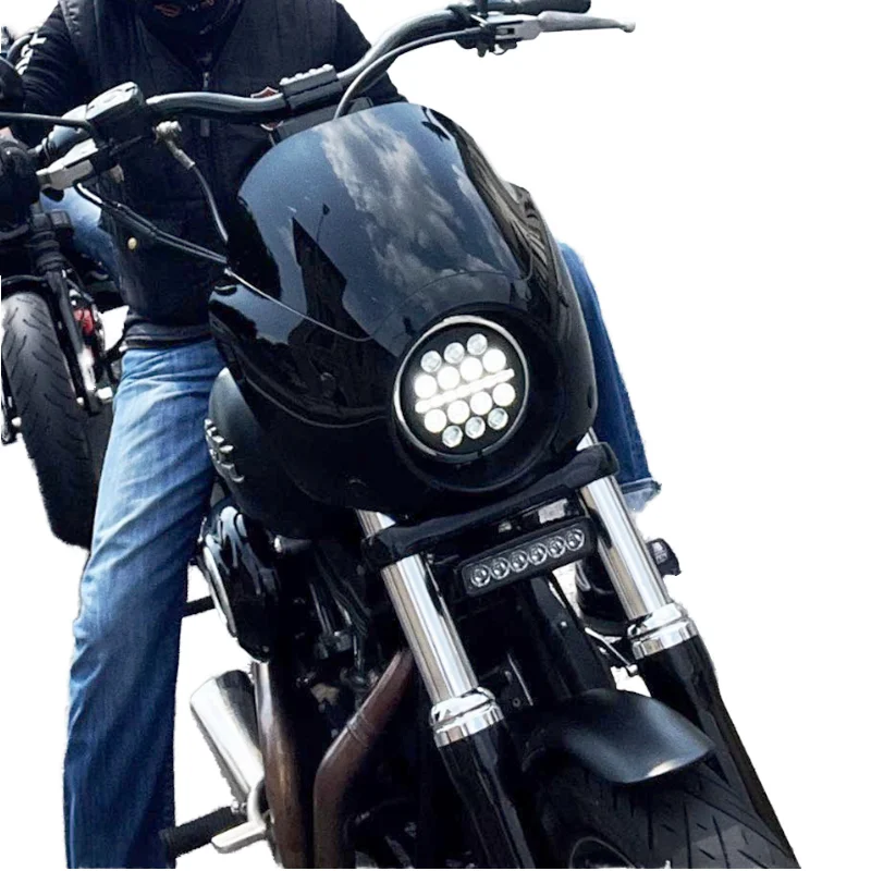 

Suitable for For Harley Motorcycle LED Headlight DS Style Installation of Sportster and Softail Motorcycles Equipped with 5.75 I