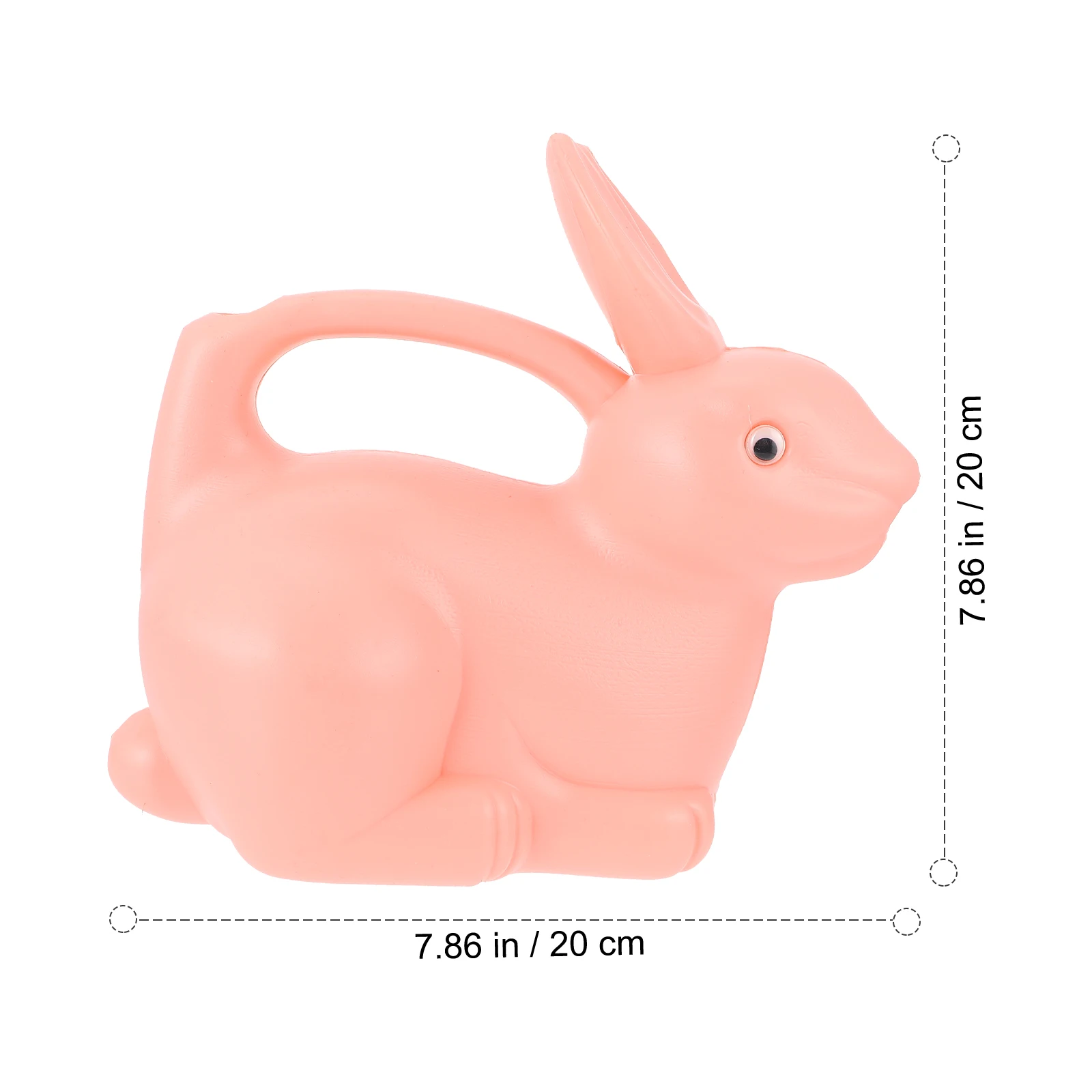 

Bunny Shape Watering Can Kids Plastic Pot Mini Garden Sprinkler Kettle Durable Safe Ergonomic Handle Rabbit Design Anti Fade