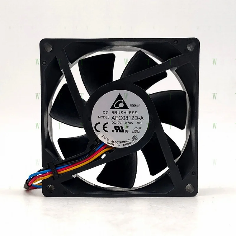 H 1 PCS for Delta Fan AFC0812D-A  DC12V 0.46A 8025 8 cm PWM 4 pin  cooling fan