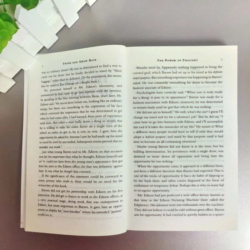 Think and Grow Rich by Napoleon Hill - Classic Edition English Book for Success, Wealth & Personal Development Law of Attraction
