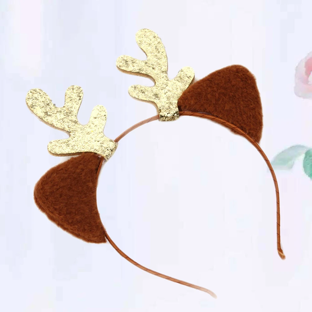 

Christmas Hair Hoops Reindeer Headband Soft Non Fading Elastic Perfect Party Carnival Gathering Festive Lightweight Hair