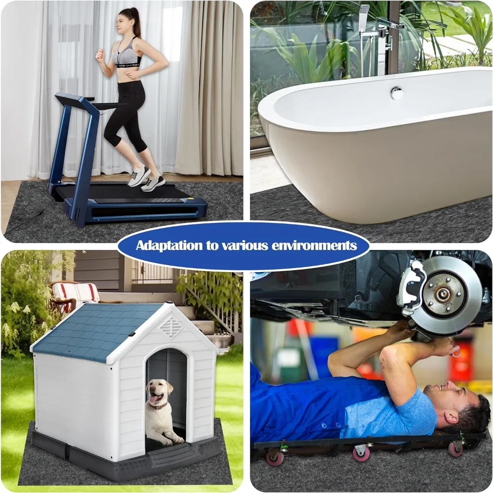 Outdoor Storage Shed Mat, Waterproof Small Shed Flooring Mat for Patio Furniture Floor Protecting Non-Slip Carport Pad