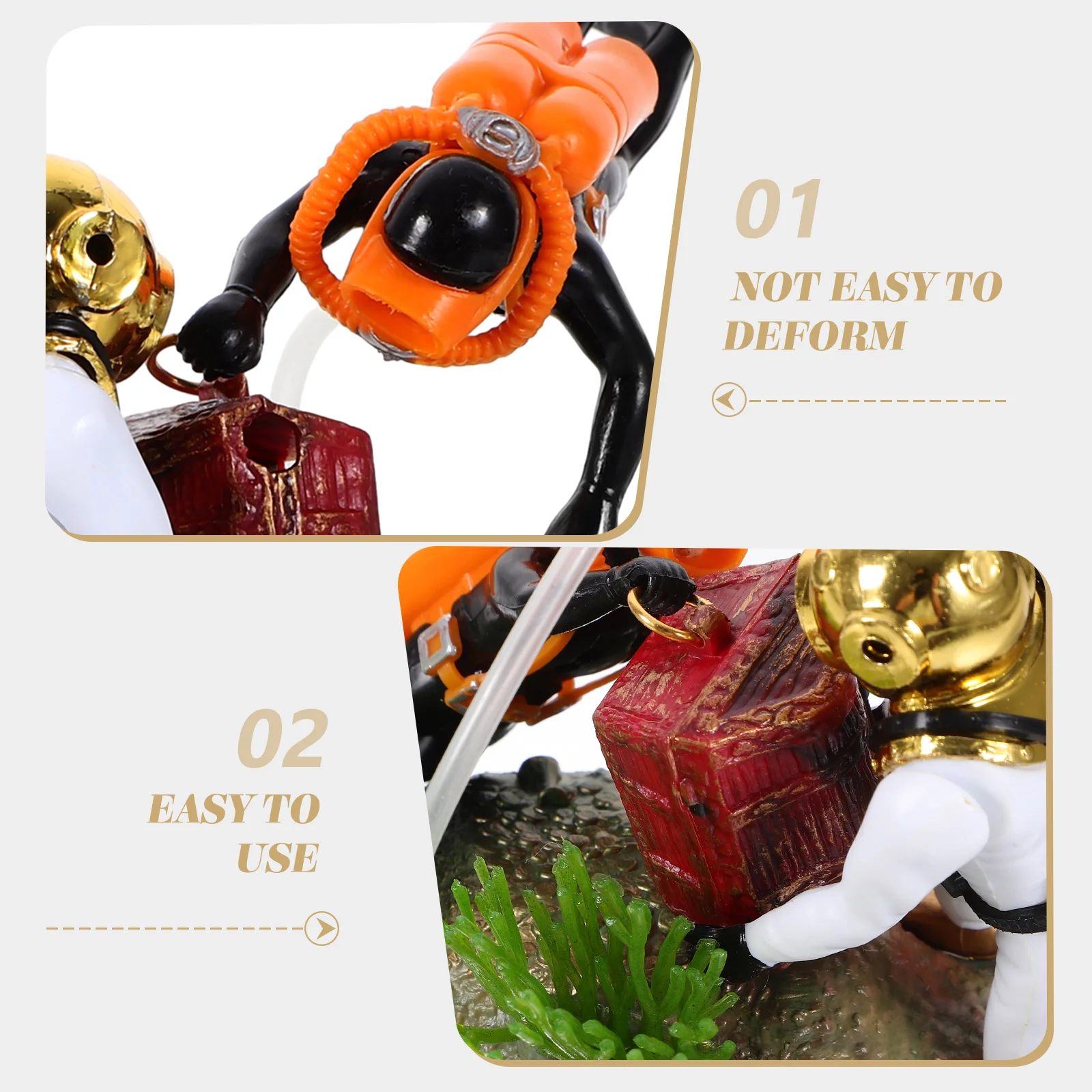 

Stable Characteristics Diver Decoration Fish Tank Ornament Unique Aquarium Diver Tank Decor Unique Decor