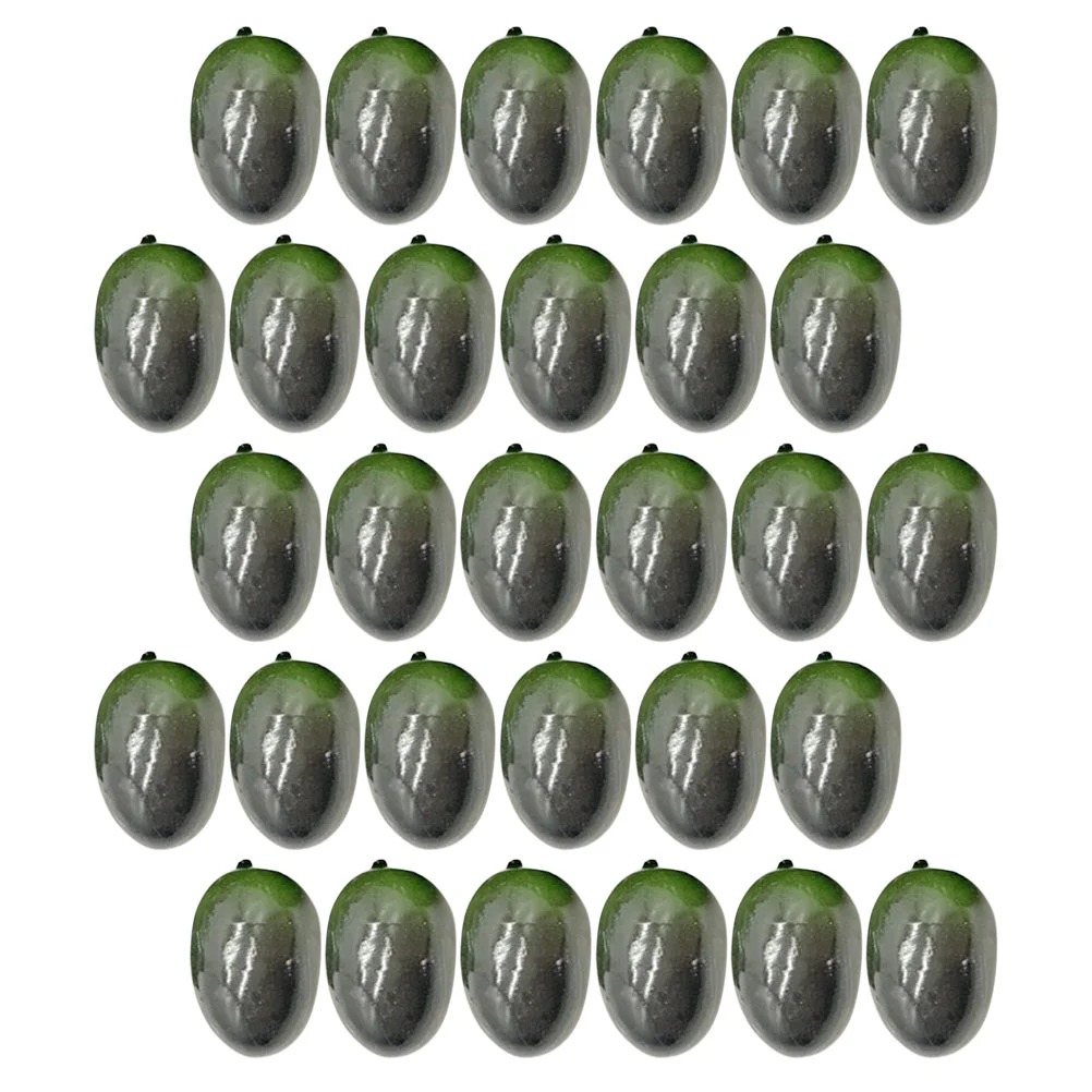 

30 Pcs Imitation Olive Artificial Fruit Decoration Decorate Birthday Decorations Foam Cute Stuff Fake Fruits