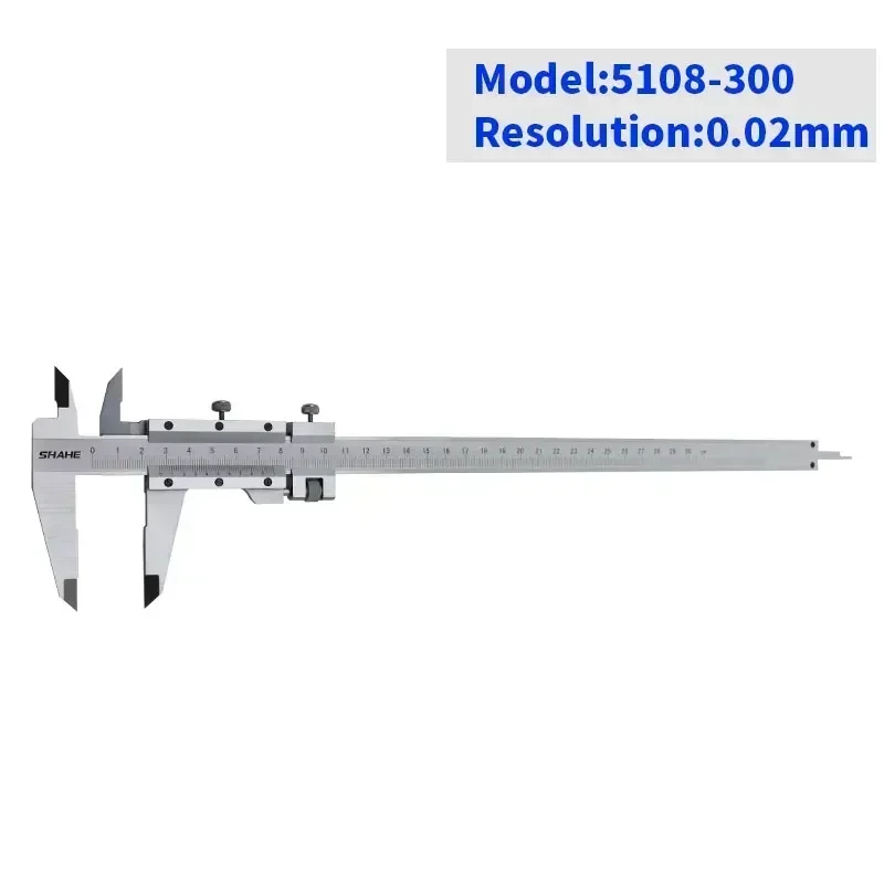 SHAHE 0,02 mm 150 mm Kohlenstoffstahl-Schiebemaß, Messwerkzeug, Schiebemaßstab