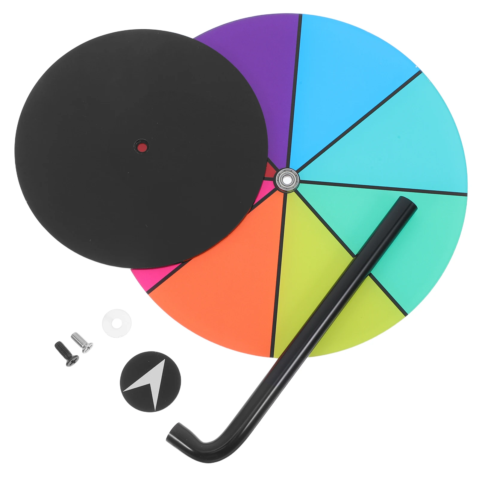 

Spinning Prize Wheel Acrylic Base Dry Erase Surface Colorful Tabletop Roulette Raffles Party Trade Events