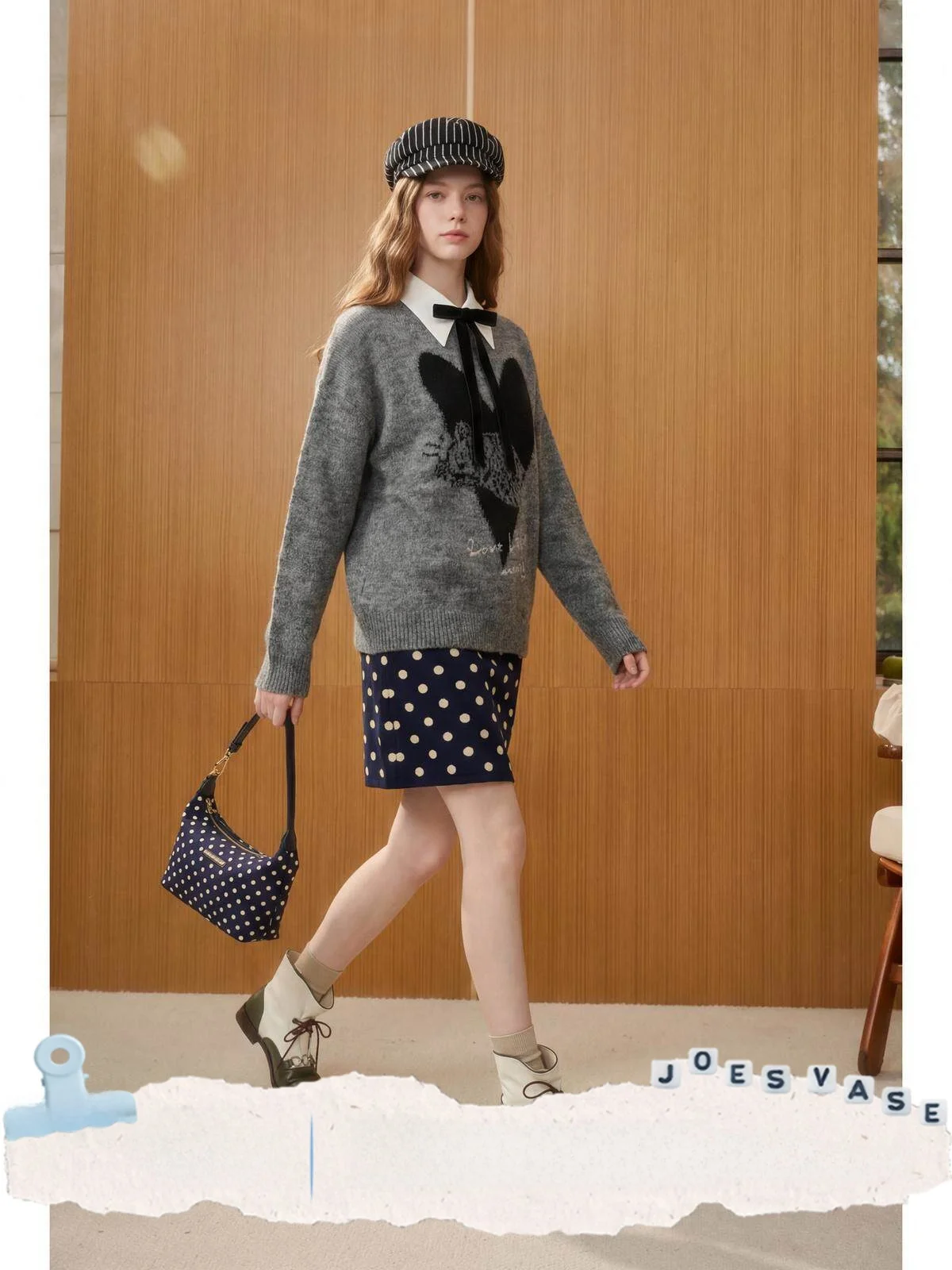 

ay Knitted Sweater Women Loose Overhead Knitwear Autumn Winter New Sle And Flower Vase ×LAB Cute Sle Knot