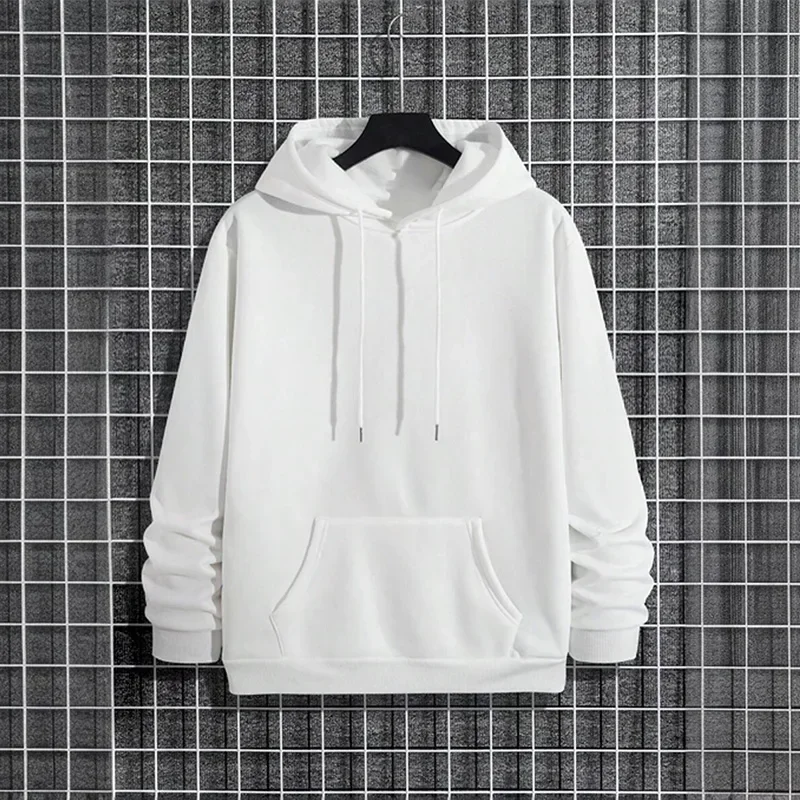 2026 Herbst/Winter Neuerscheinung Herren-Hoodie Hochwertiger Einfarbiger Kapuzenpullover Männlicher Freizeitpullover für Zuhause und Outdoor – Detail 8